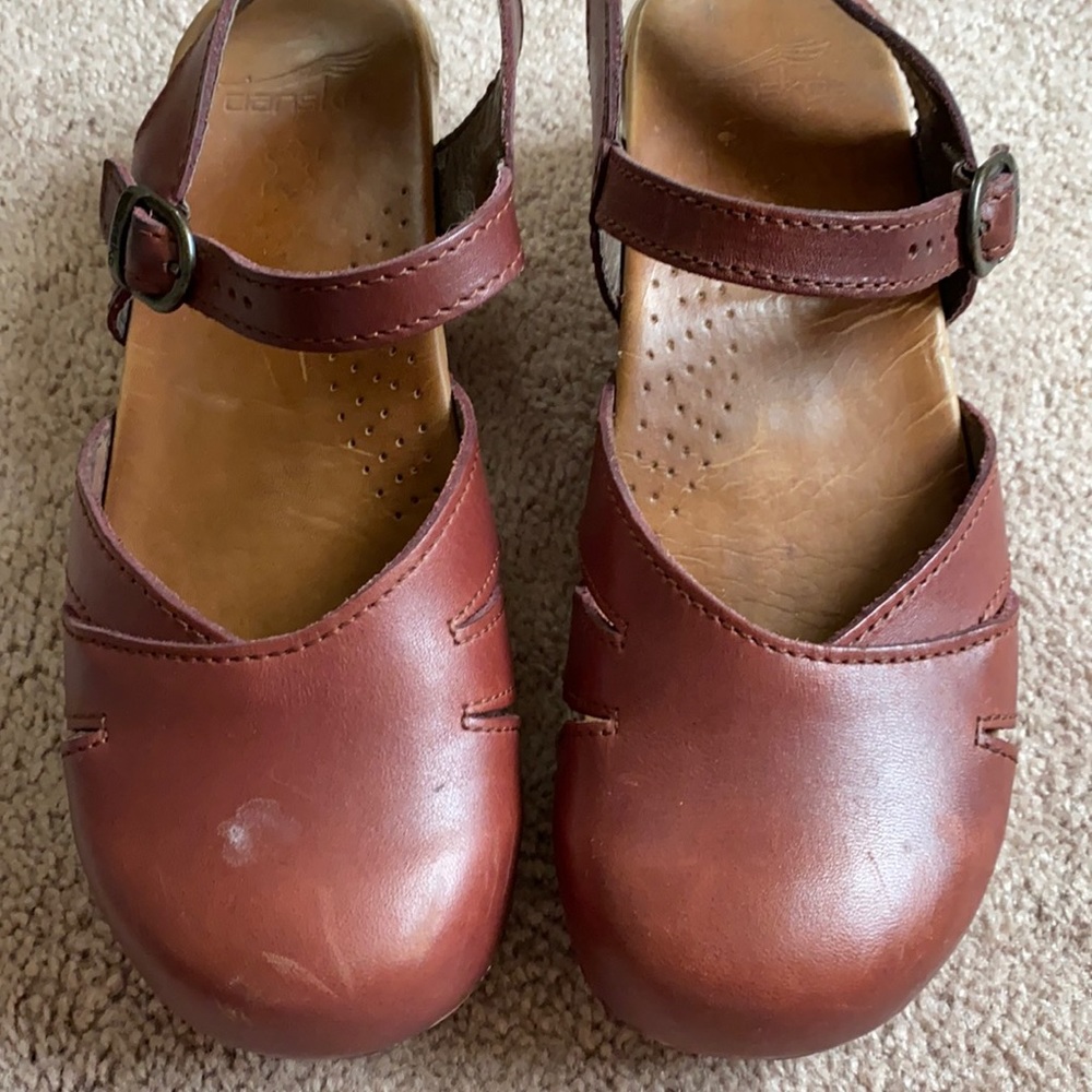 Burgundy Dansko clogs